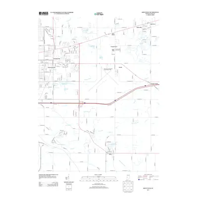 2013 Map of Seelyville, 2013 Print