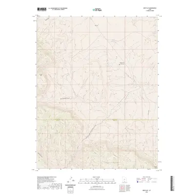 2023 Map of Seep Flat, 2023 Print