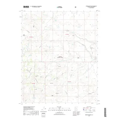 2018 Map of Seepage Mountain, 2018 Print