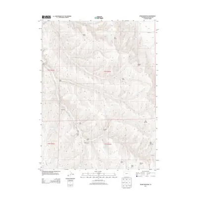 2013 Map of Segar Mountain, 2013 Print