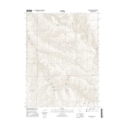 2016 Map of Segar Mountain, 2016 Print