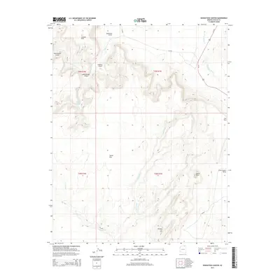 2014 Map of Segihatsosi Canyon, 2014 Print