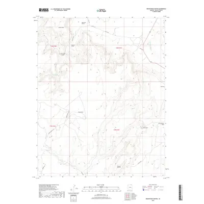 2018 Map of Segihatsosi Canyon, 2018 Print