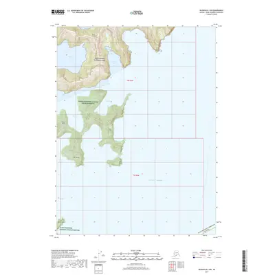 2017 Map of Seldovia B-1 NW, 2017 Print