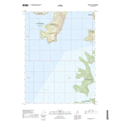 2017 Map of Seldovia B-2 NE, 2017 Print