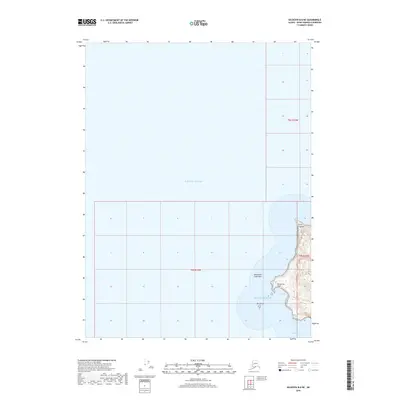 2018 Map of Seldovia B-6 NE, 2018 Print