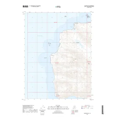 2018 Map of Seldovia B-6 SE, 2018 Print