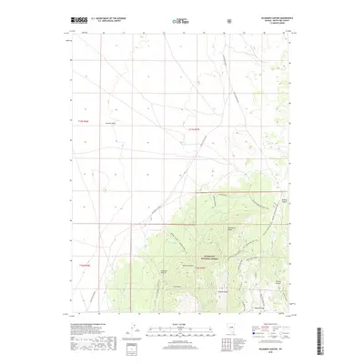 2018 Map of Seligman Canyon, 2018 Print