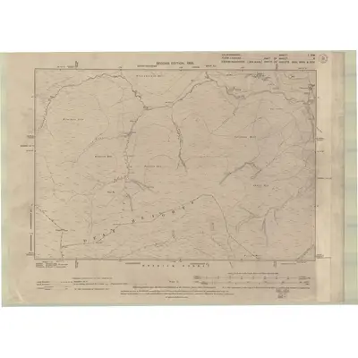 1897 Map of Selkirkshire Sheet I.SW, 1900 Print