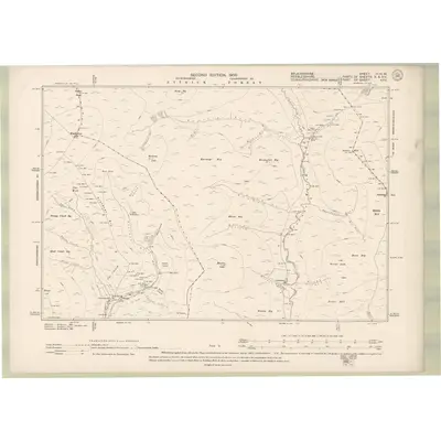 1897 Map of Selkirkshire Sheet III.NW, 1900 Print