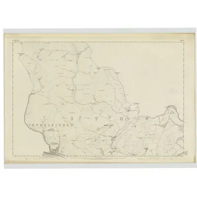 1858 Map of Selkirkshire, Sheet III, 1863 Print