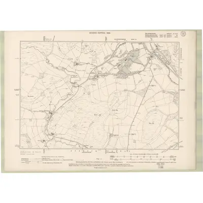 1897 Map of Selkirkshire Sheet III.SE, 1900 Print