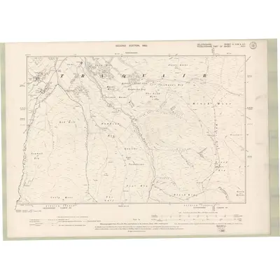 1897 Map of Selkirkshire Sheet VI.SW & SE, 1900 Print