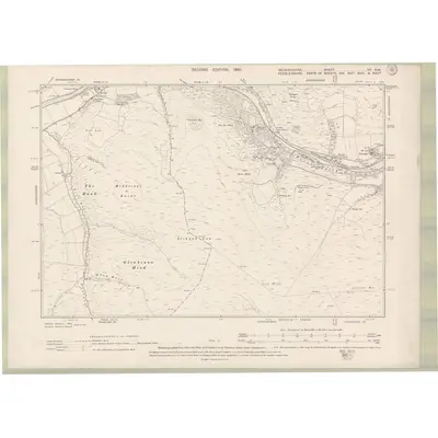 1897 Map of Selkirkshire Sheet VII.NW, 1900 Print