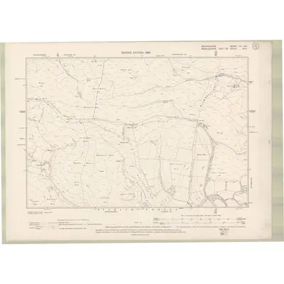 1897 Map of Selkirkshire Sheet VII.SW, 1900 Print