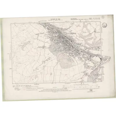 1930 Map of Selkirkshire Sheet VIII.NW & NE, 1933 Print