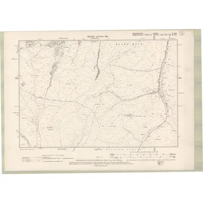 1897 Map of Selkirkshire Sheet X.NW, 1900 Print