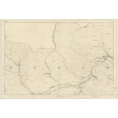 1858 Map of Selkirkshire, Sheet X, 1863 Print