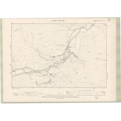 1897 Map of Selkirkshire Sheet X.SE, 1900 Print