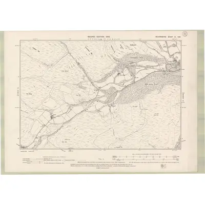 1897 Map of Selkirkshire Sheet XI.NW, 1900 Print