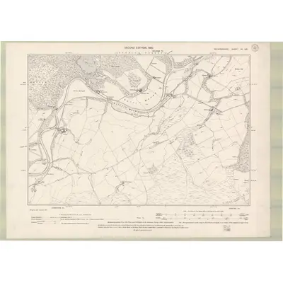 1897 Map of Selkirkshire Sheet XI.SE, 1900 Print