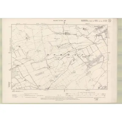 1897 Map of Selkirkshire Sheet XII.NE, 1900 Print