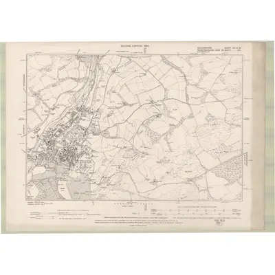 1897 Map of Selkirkshire Sheet XII.NW, 1900 Print