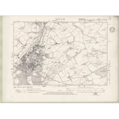 1930 Map of Selkirkshire Sheet XII.NW, 1933 Print