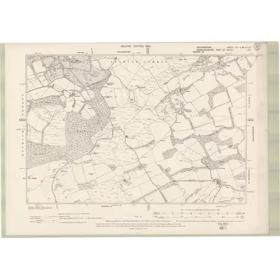1897 Map of Selkirkshire Sheet XII.SW & SE, 1900 Print