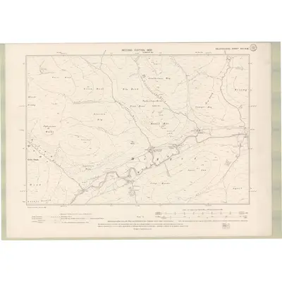 1897 Map of Selkirkshire Sheet XIII.NW, 1900 Print