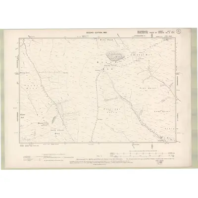 1897 Map of Selkirkshire Sheet XIIIa.NE, 1900 Print