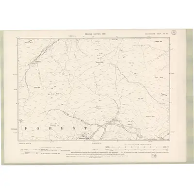 1897 Map of Selkirkshire Sheet XIV.NE, 1900 Print