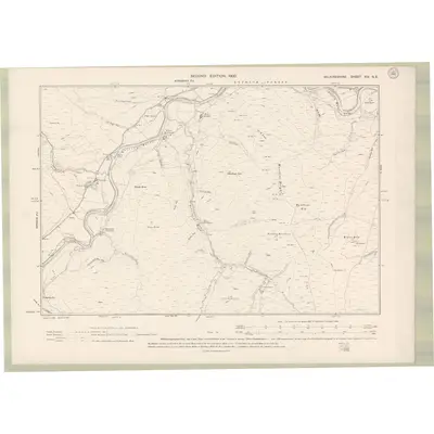 1897 Map of Selkirkshire Sheet XIV.SE, 1900 Print