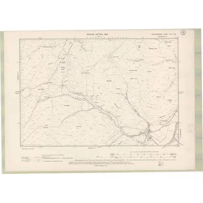 1897 Map of Selkirkshire Sheet XIV.SW, 1900 Print
