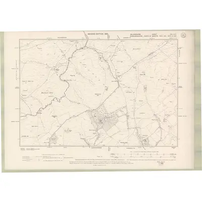1897 Map of Selkirkshire Sheet XIX.NE, 1900 Print
