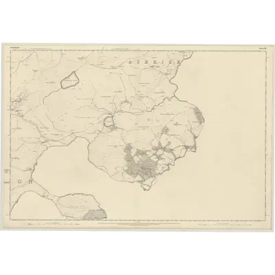 1859 Map of Selkirkshire, Sheet XIX, 1863 Print