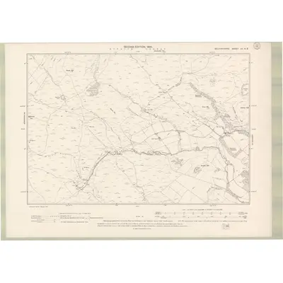 1897 Map of Selkirkshire Sheet XV.NE, 1900 Print