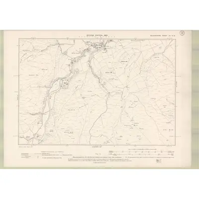 1897 Map of Selkirkshire Sheet XV.NW, 1900 Print