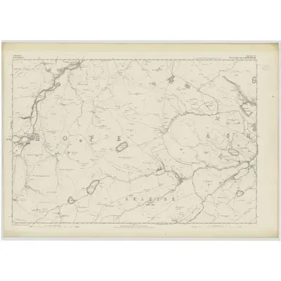 1858 Map of Selkirkshire, Sheet XV, 1863 Print