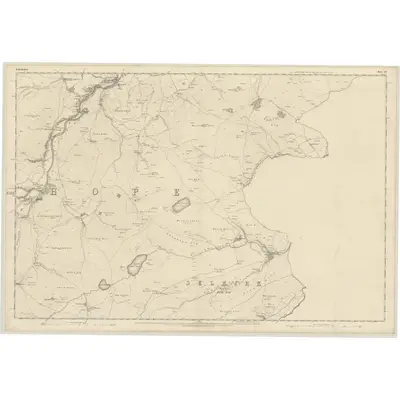 1858 Map of Selkirkshire, Sheet XV, 1863 Print