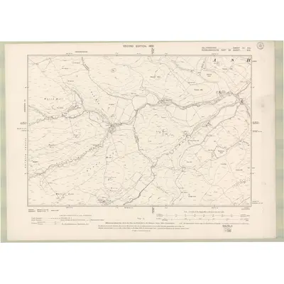 1897 Map of Selkirkshire Sheet XV.SE, 1900 Print