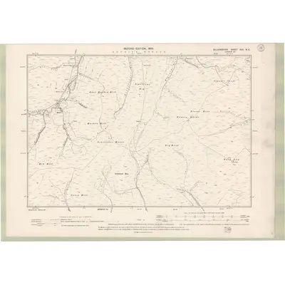 1897 Map of Selkirkshire Sheet XVII.NE, 1900 Print