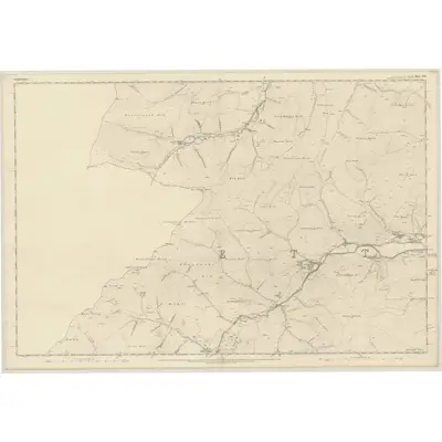 1858 Map of Selkirkshire, Sheet XVII, 1863 Print