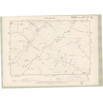 1897 Map of Selkirkshire Sheet XVII.SW, 1900 Print