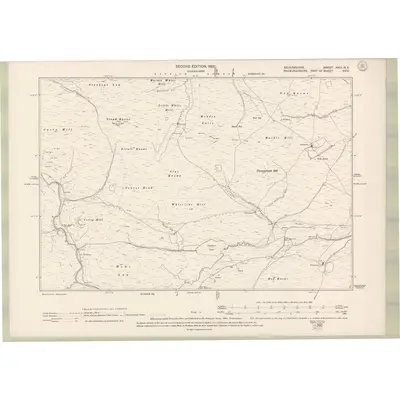 1897 Map of Selkirkshire Sheet XVIII.NE, 1900 Print