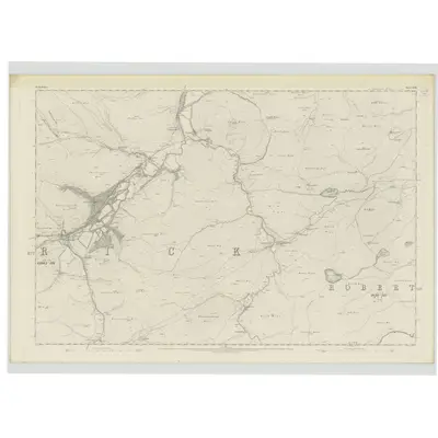 1858 Map of Selkirkshire, Sheet XVIII, 1862 Print