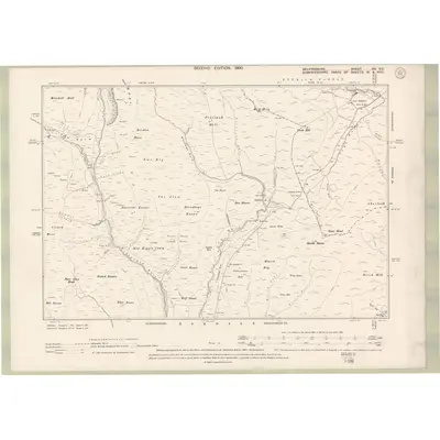 1897 Map of Selkirkshire Sheet XX.SE, 1900 Print