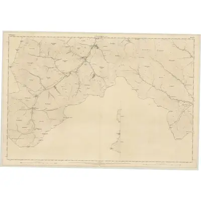 1858 Map of Selkirkshire, Sheet XX (with inset XXA and XXB), 1863 Print
