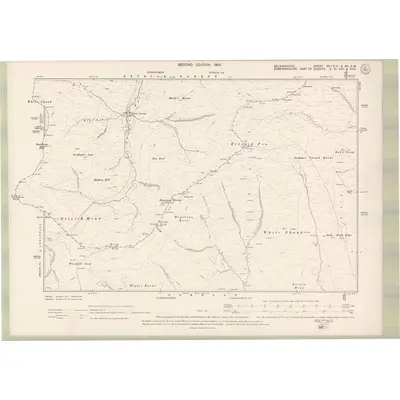 1897 Map of Selkirkshire Sheet XXA.SE & XX.SW, 1900 Print
