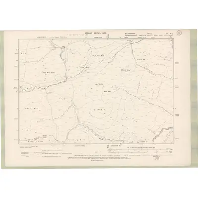 1897 Map of Selkirkshire Sheet XXI.NE, 1900 Print